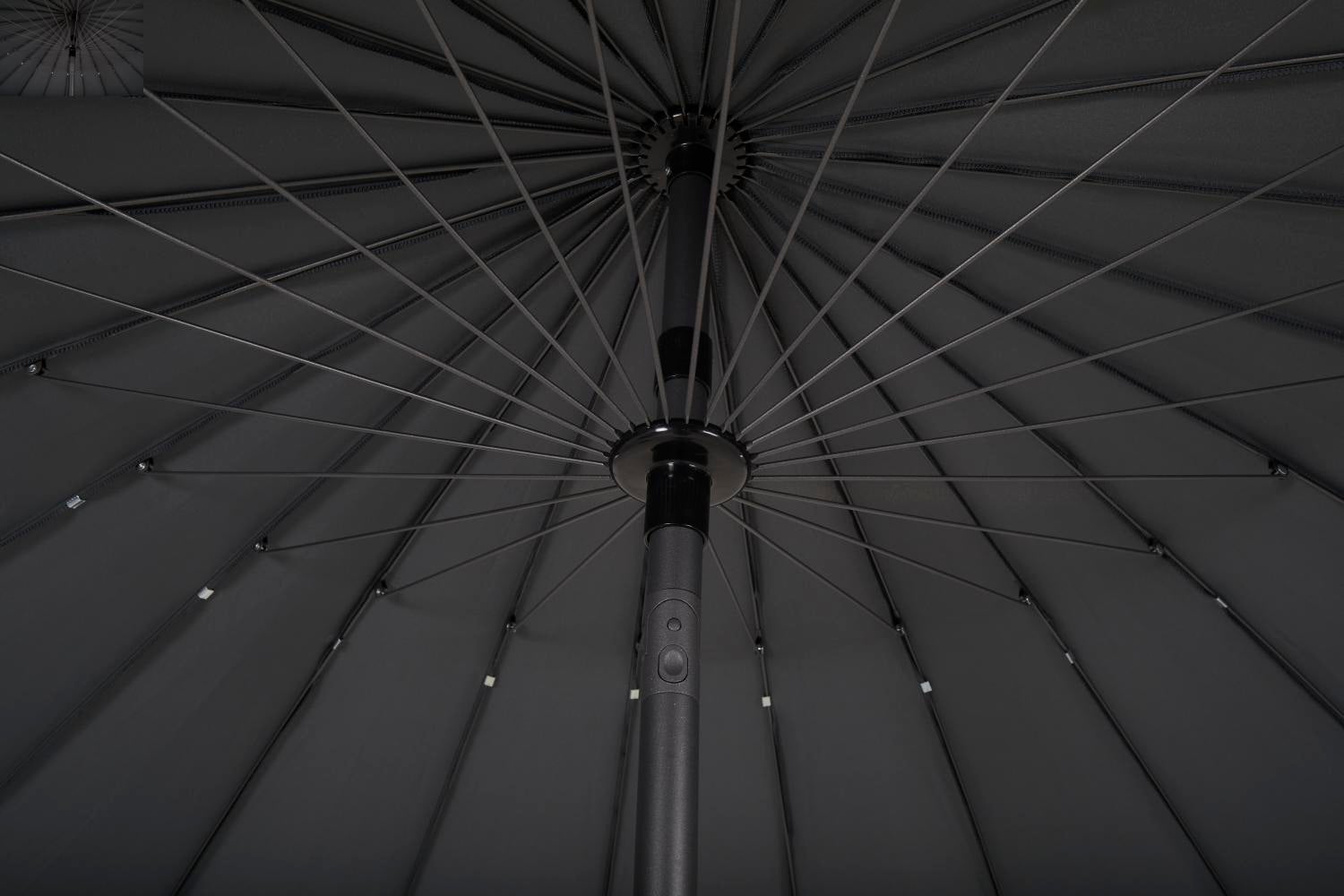 Shanghai Sonnenschirm Antrazit/Antrazit