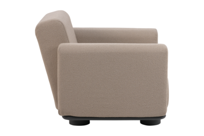Bolster Sessel Anthrazit/Teddy Beige
