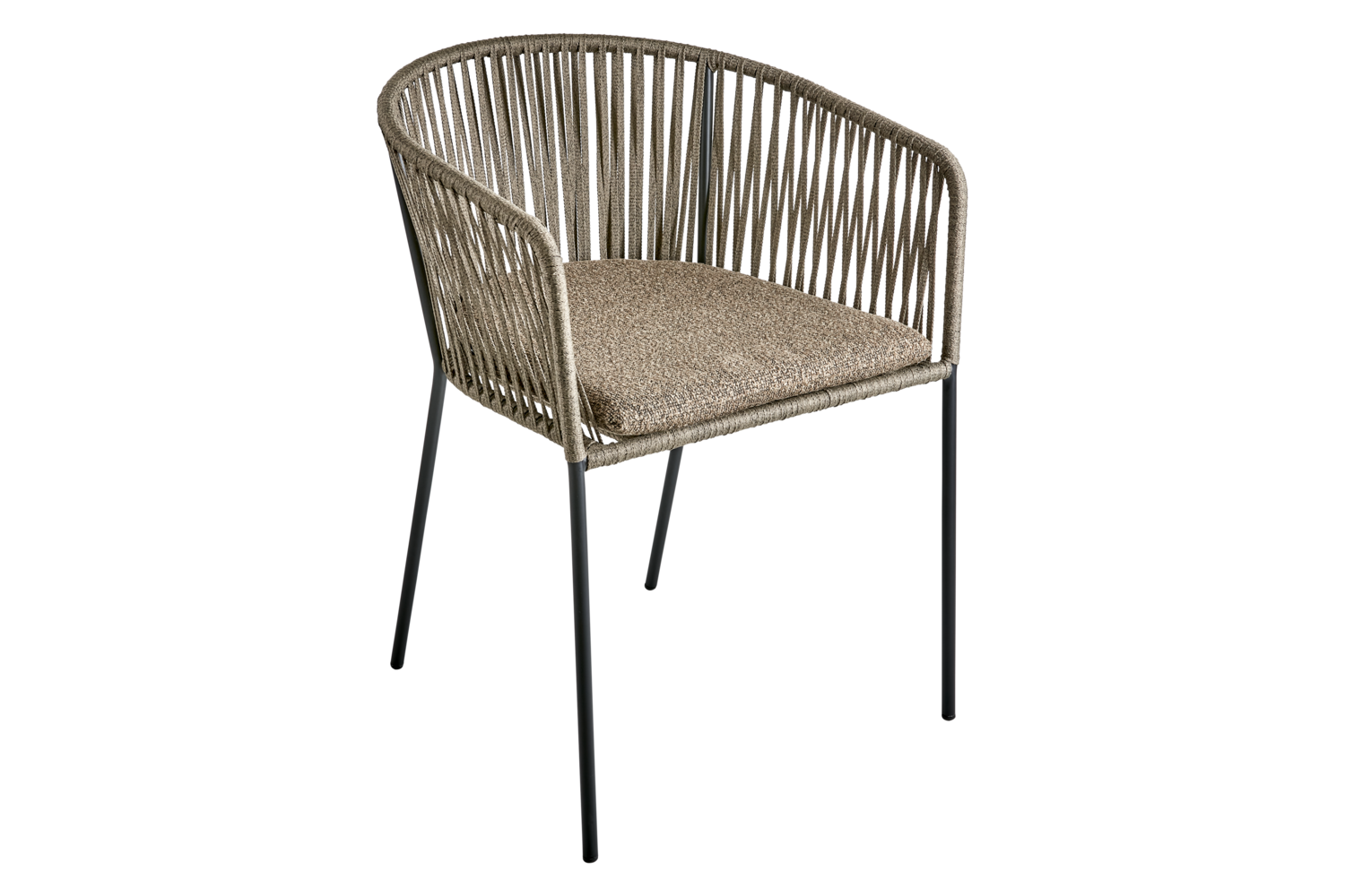 Piatto Diningsessel Schwartz/Raw Peanut