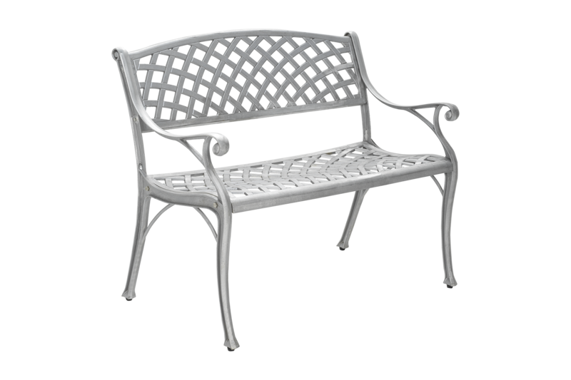 Arras 2-Sitzer Sofa Aluminium