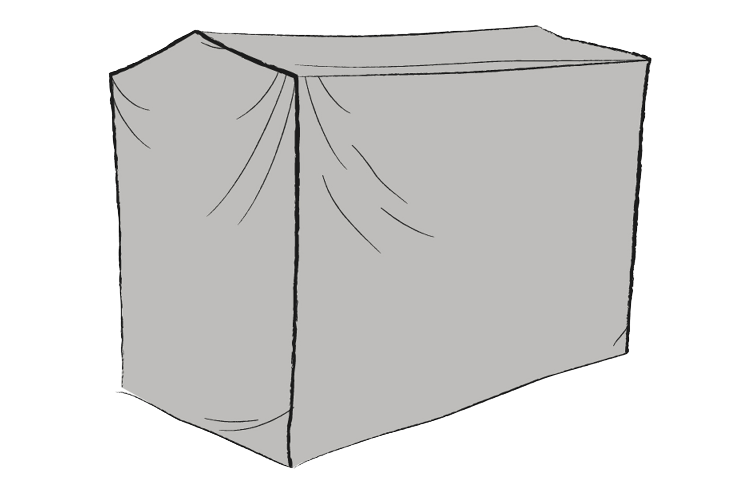 Möbelabdeckung Gartenschaukel Grau - Wasserabweisend