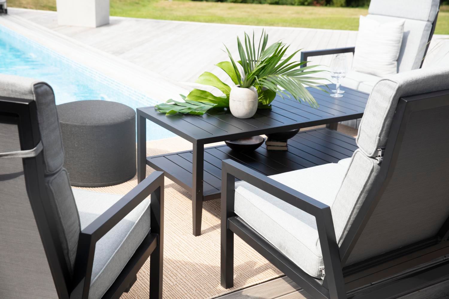 Belfort Positionssessel Schwarz/Pearl Grey