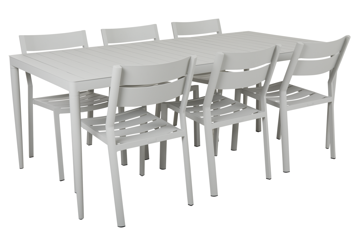 Bigby Esstisch Light Grey