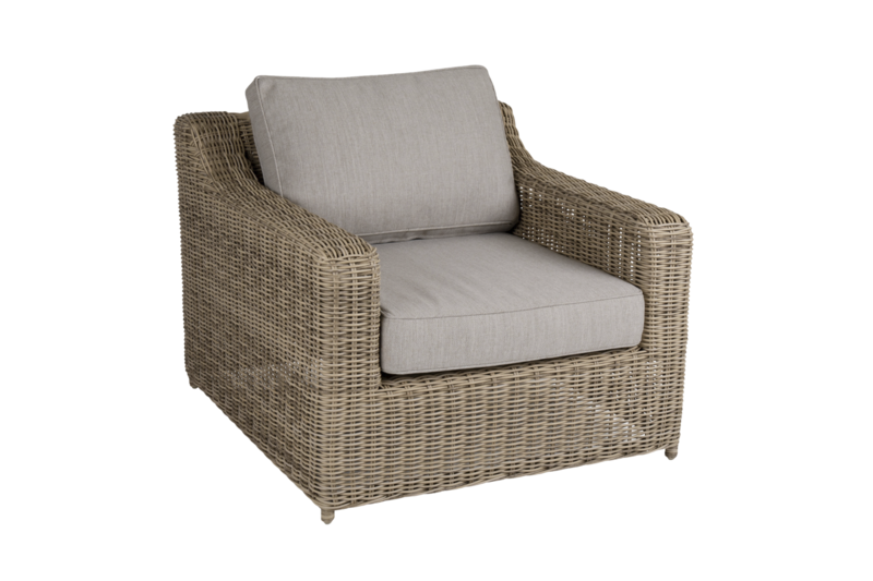 Glendon Loungesessel Rustic/beige