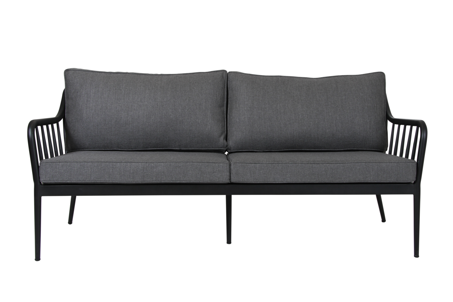 Coleville 2,5-Sitzer-Sofa Schwarz/grau